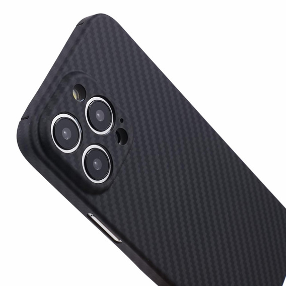 Чохол для iPhone 15 Pro Max, Aramid Fiber Cover, чорний