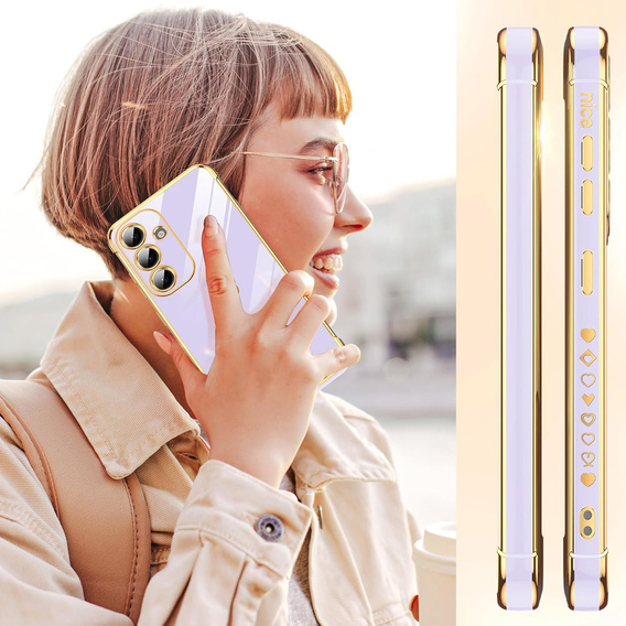 Чoхол до Samsung Galaxy S25 FE, Electro heart, фіолетовий