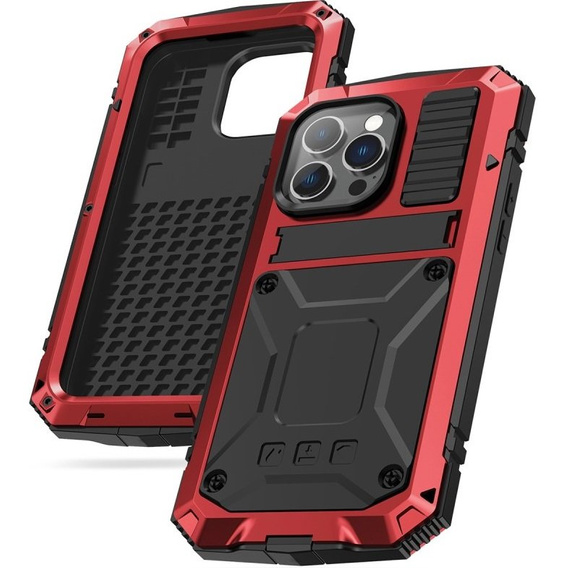 Чехол для iPhone 14 Pro Max, R-JUST, бронированный, красный