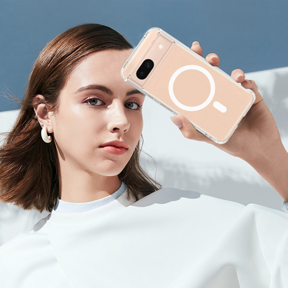 Чохол для Google Pixel 8A, Fusion Hybrid, для MagSafe, прозорий