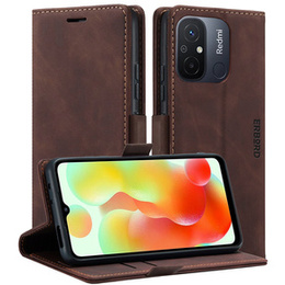 Чохол для Xiaomi Redmi 12C, ERBORD Vintage, гаманець з клапаном, кава