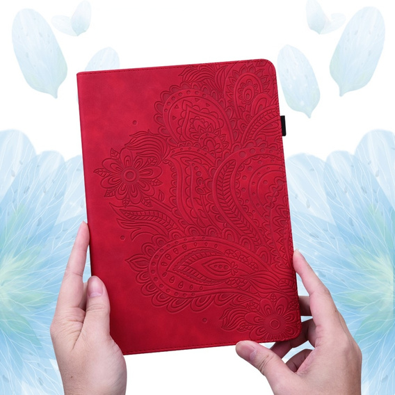 Чохол-накладка для Xiaomi Redmi Pad SE 11", flower, червоний
