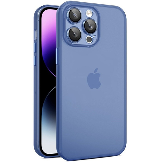 Ultra Slim чехол для iPhone 15 Plus, прозрачный / синий
