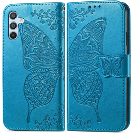 Откидной чехол для Samsung Galaxy A56, Butterfly, синий