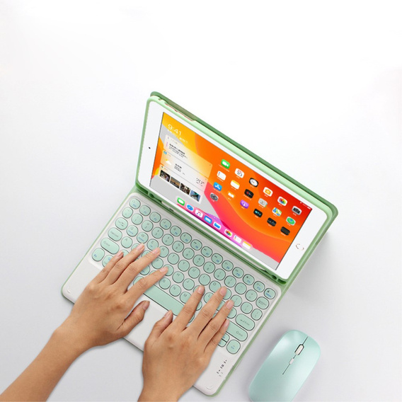 Чохол + клавіатура iPad Pro 11 2021 / 2018, iPad Air 10.9 4 2020 / 5 2022, Pen Slot, зелений