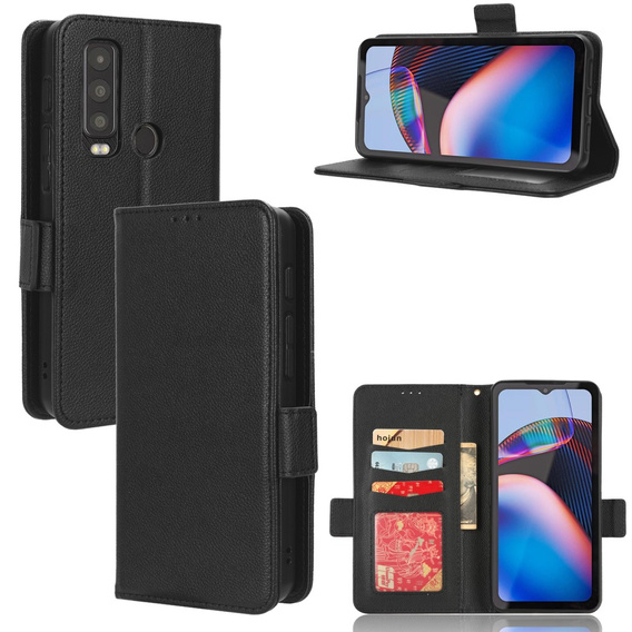 Чохол-книжка для Cat S75 5G, Wallet Litchi Magnet, чорний