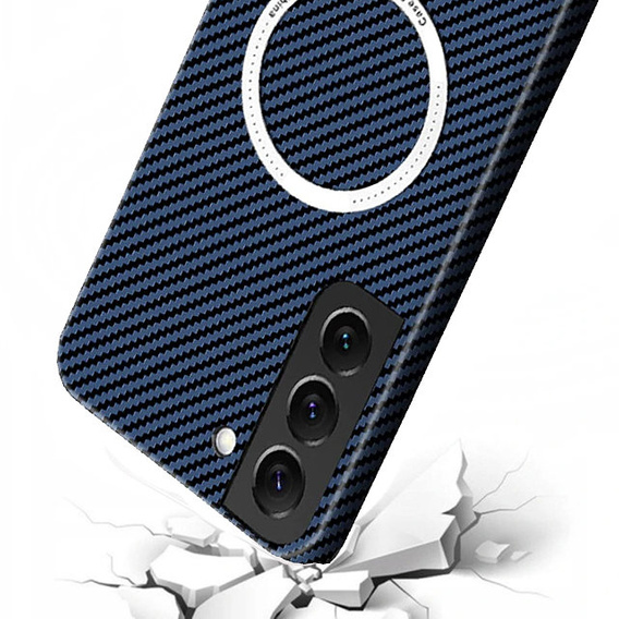 Чoхол до Samsung Galaxy S22 Plus, Magsafe Slim Carbon, м'яти