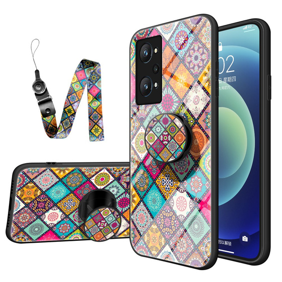 Чехол Glass TPU Case Realme GT 2 5G / GT Neo 2 / GT Neo 3T - Color Pattern