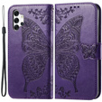 Откидной чехол для Samsung Galaxy A13 4G, Butterfly, фиолетовый