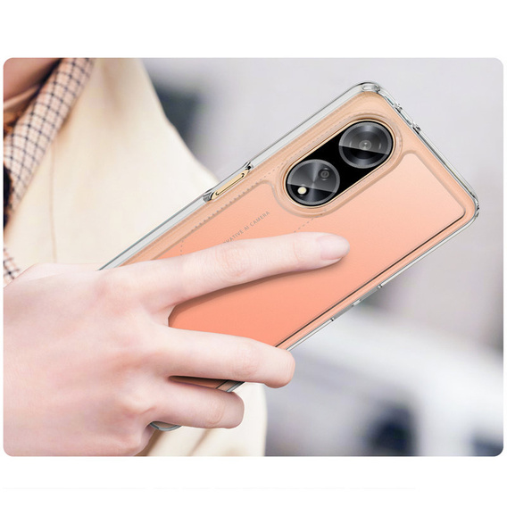 Чехол до Oppo A98 5G, Fusion Hybrid, прозрачный