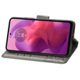 Чохол-книжка для Motorola Moto G24 / G24 Power / G04, Butterfly, сірий