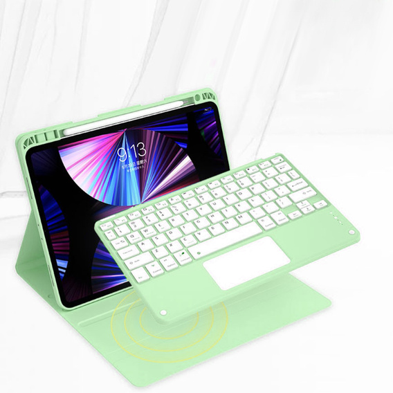 Чохол + клавіатура iPad Air 10.9 4 2020 / 5 2022, Touchpad, зелений