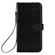 Чехол с откидной крышкой для Oppo Reno 14, Wallet Rhombus, черный