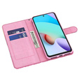 Откидной чехол для Xiaomi Redmi 13C / Poco C65, Wallet, Butterflies синий