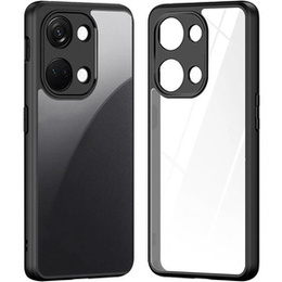 Чехол для Xiaomi Redmi Note 13 Pro 4G / Xiaomi Redmi Note 14S / Xiaomi Poco M6 Pro 4G, Fusion Hybrid, с защитой камеры, прозрачный / черный