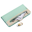 Чохол-кришка для Samsung Galaxy A53 5G, Wallet Pocket Zipper Lace, зелений