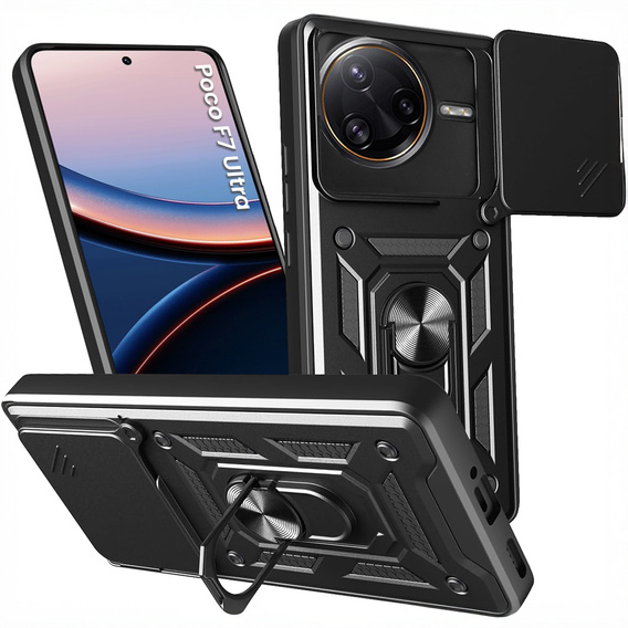 Чехол NOX Camera Slide Xiaomi Poco F7 Ultra, CamShield Slide, чёрный
