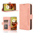 Откидной чехол для Motorola Moto G85, Card Slot, розовый