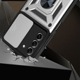 Чохол NOX Camera Slide Samsung Galaxy S23 Plus, CamShield Slide, срібло