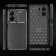 Чехол до Xiaomi Redmi 13C / Poco C65, Carbon Gel, чёрный
