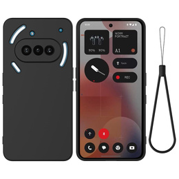 Чехол до Nothing Phone 3a, Silicone Lite, чёрный