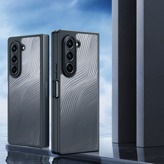 Чохол DuxDucis для Samsung Galaxy Z Fold6 5G, Aimo case, прозорий / чорний