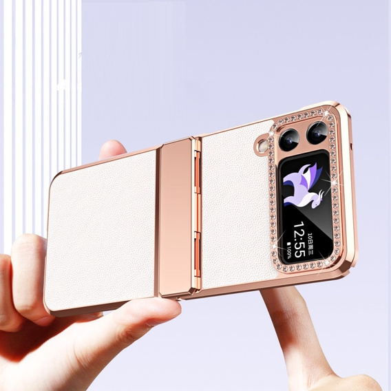 Чехол для Samsung Galaxy Z Flip 4 5G, ElectroLeather, белый