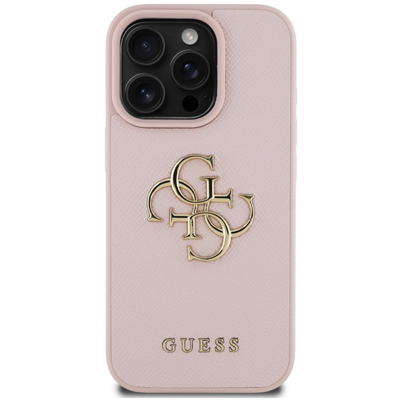 Чохол GUESS Grained Big 4G and Classic Logo для iPhone 16 Pro