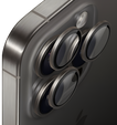 2x загартоване скло ERBORD OPTIK Pro для камери iPhone 16 Pro/16 Pro Max / 15 Pro/15 Pro Max/14 Pro/14 Pro Max, титан