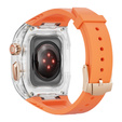 Силиконовый ремешок с чехлом для Apple Watch 4/5/6/7/8/9/SE 44/45MM