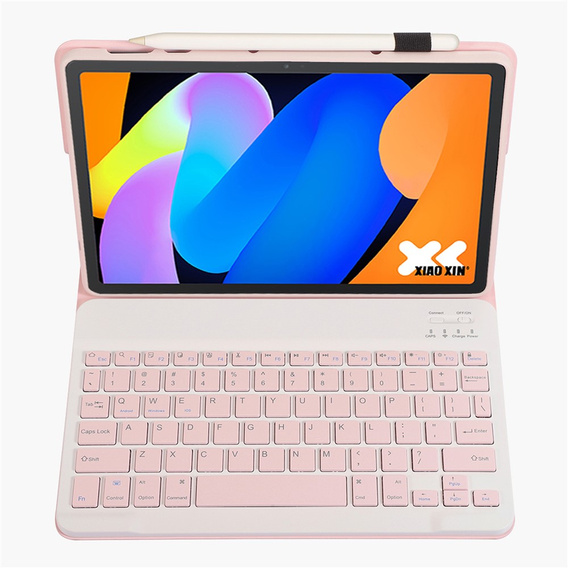Чохол-клавіатура Bluetooth для Lenovo Idea Tab 11" 2025 TB336FU TB336ZU, рожевий