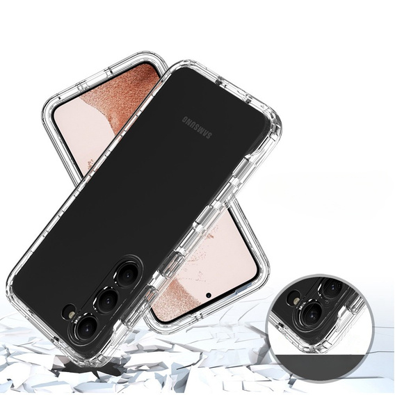 Чехол для Samsung Galaxy S23, Shockproof, с пленкой, прозрачный