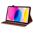 Чехол для iPad 10.9 2022 10 Gen, Classic, с местом для стилуса, коричневый