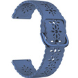 Силиконовый ремешок 22mm Soft Hollowed-out, Blue