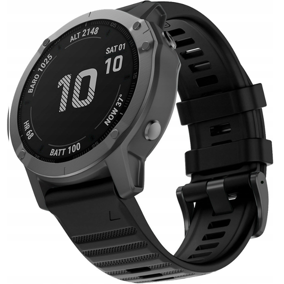Силиконовый ремешок QuickFit для Garmin Fenix 26 мм, черный