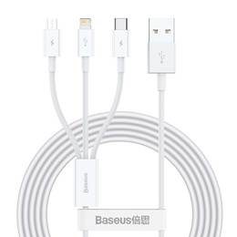 BASEUS Wisdom Kaбель TYPE-C 150CM/5A (2 sztuki) - White