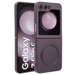 Чехол для ПК Samsung Galaxy Z Flip5 5G, для MagSafe, бордовый