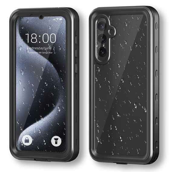 Водонепроницаемый чехол IP68 для Samsung Galaxy A35 5G, Redpepper, чёрный