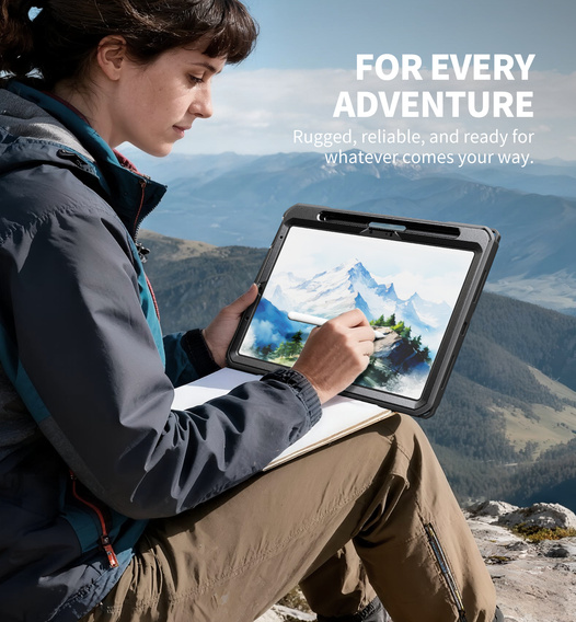 Чохол Dexnor 360° з ремінцем і кріпленням для стилуса для iPad Air 11" 2025/2024 (7/6 покоління)