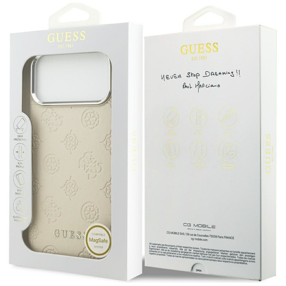 Чохол GUESS Peony Hot Stamp Script MagSafe для iPhone 17 Pro Max