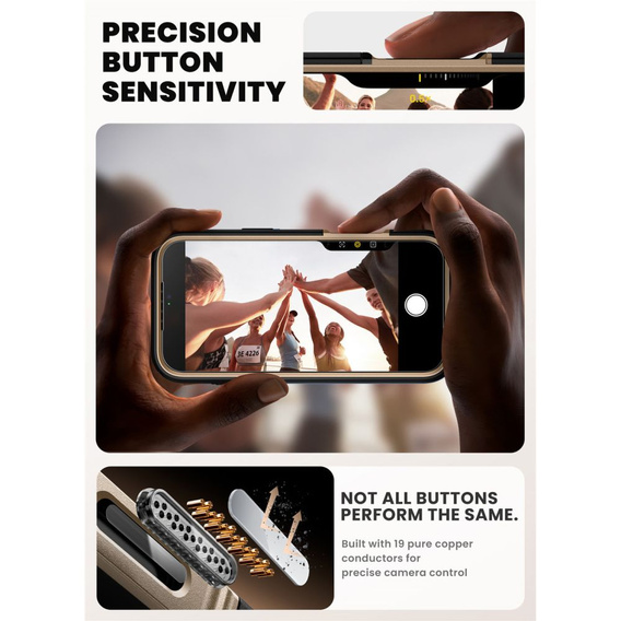 Чохол-сумка для iPhone 17 Pro Max, IBLSN Ares Fip Magsafe, Desert Gold