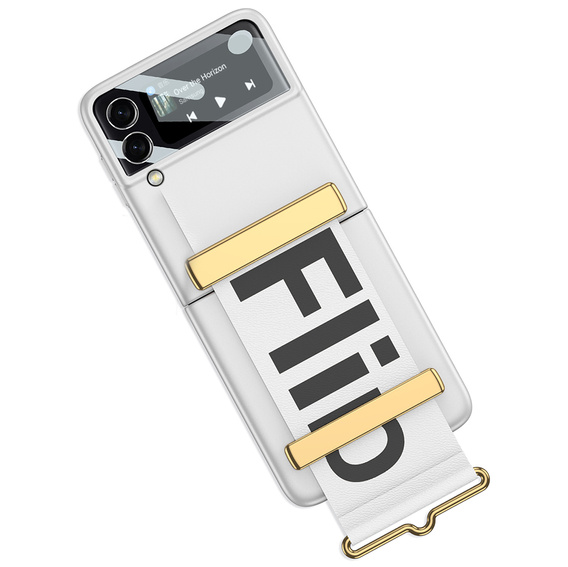 Оригинальный чехол от Samsung Galaxy Z Flip3, Silicone Strap Cover, Silver