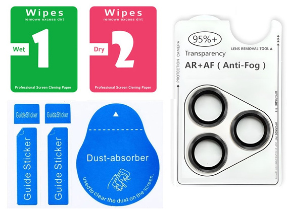 Скло для камери ERBORD OPTIK Pro для iPhone 17 Pro / 17 Pro Max, чорне