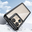 Чехол до Motorola Edge 50 Ultra, Fusion Hybrid, прозрачный / черный