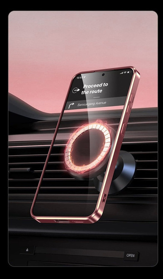 Чехол для Samsung Galaxy A56, Electro MagSafe, розовый rose gold + стекло для экрана