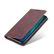Чехол CASEME для Xiaomi Redmi Note 8 Pro, Leather Wallet Case, красный