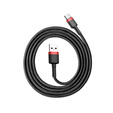 BASEUS Cafule кабель Type-C 3A 1M - Black/Red