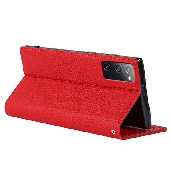Кожаный чехол для Samsung Galaxy S20 FE, ERBORD Grain Leather, красный