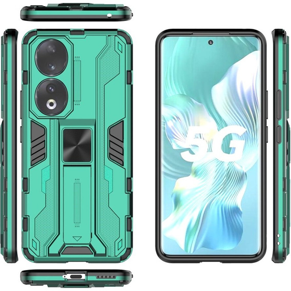 Чехол до Honor 90, Military kickstand, зелёный