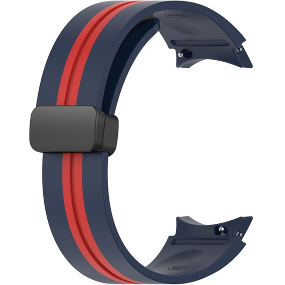 Силиконовый ремешок для Fitbit Inspire 3, Red Samsung Galaxy Watch 4 / 5 40/42/44/46/45MM PRO, Dark Blue / Red